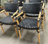 Set of Woven Strap Armchairs - thumbnail 1 of 5