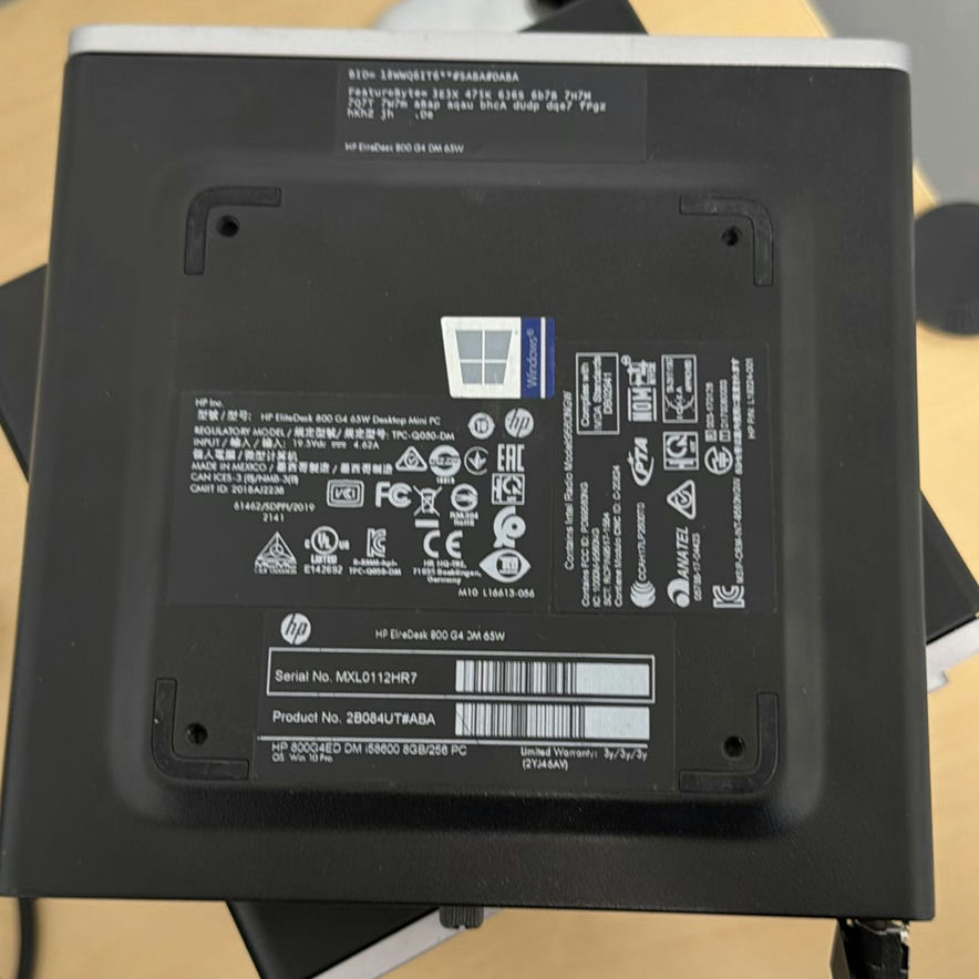 HP EliteDesk 800 G4 Desktop Mini PCs with Power Adapters - image 3 of 6