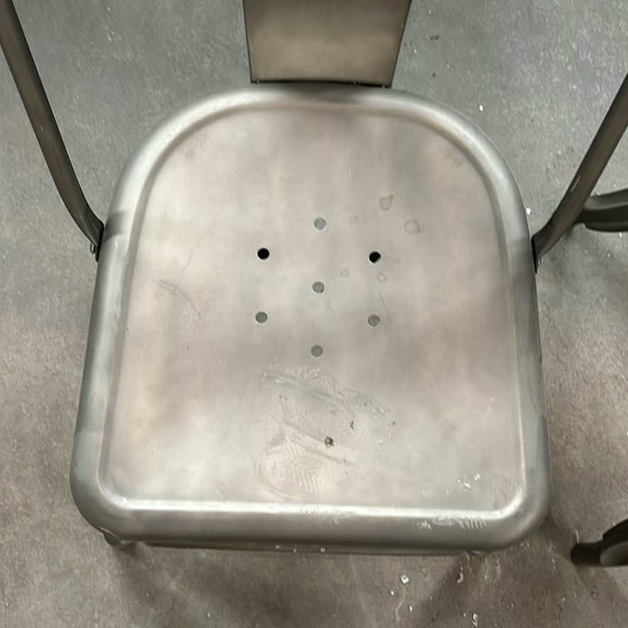Pair of Metal Dining Chairs - image 6 of 7