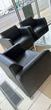Four Black Armchairs and Glass Coffee Table - thumbnail 5 of 5