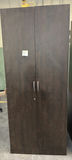 Tall Dark Wood Storage Cabinet - thumbnail 1 of 5