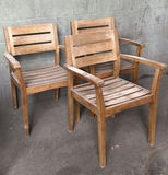 Set of Three Wooden Armchairs - thumbnail 2 of 5