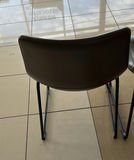 Set of Four Brown Upholstered Counter Stools - thumbnail 2 of 5
