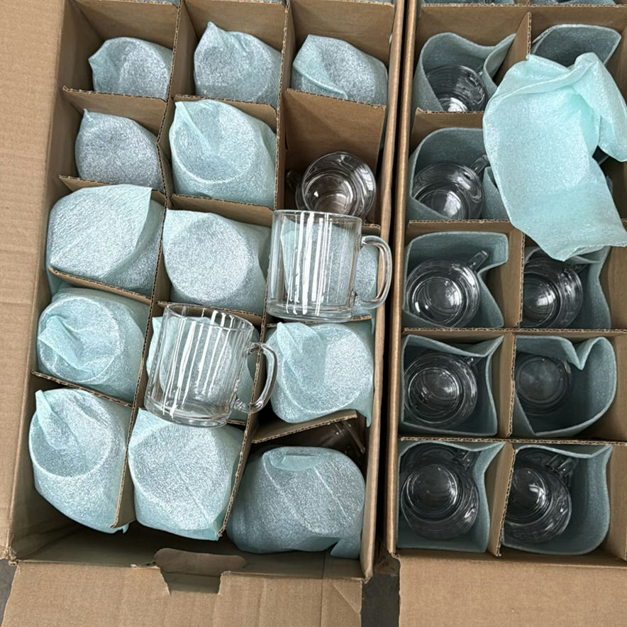 Set of Clear Glass Mugs - image 5 of 5