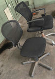 Two Black Mesh Office Chairs - thumbnail 2 of 6