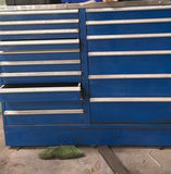 Shure Blue Tool Storage Cabinet With Plastic Bins - thumbnail 3 of 5