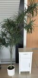 White Cabinet and Potted Artificial Plant - thumbnail 1 of 6