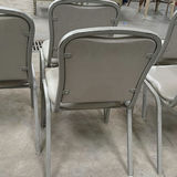 Set of Padded Metal Chairs - thumbnail 3 of 5