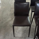 Pair of Dark Brown Upholstered Dining Chairs - thumbnail 10 of 10