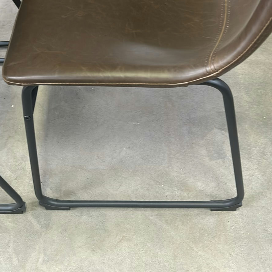 Set of Four Brown Upholstered Dining Chairs - image 5 of 5