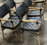 Set of Four Woven Armchairs - thumbnail 2 of 5