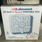 Lakewood 20 Inch 3-Speed Portable Fan and Table - thumbnail 2 of 5