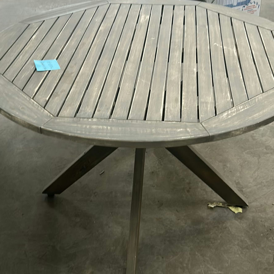 Round Wooden Table - image 1 of 5