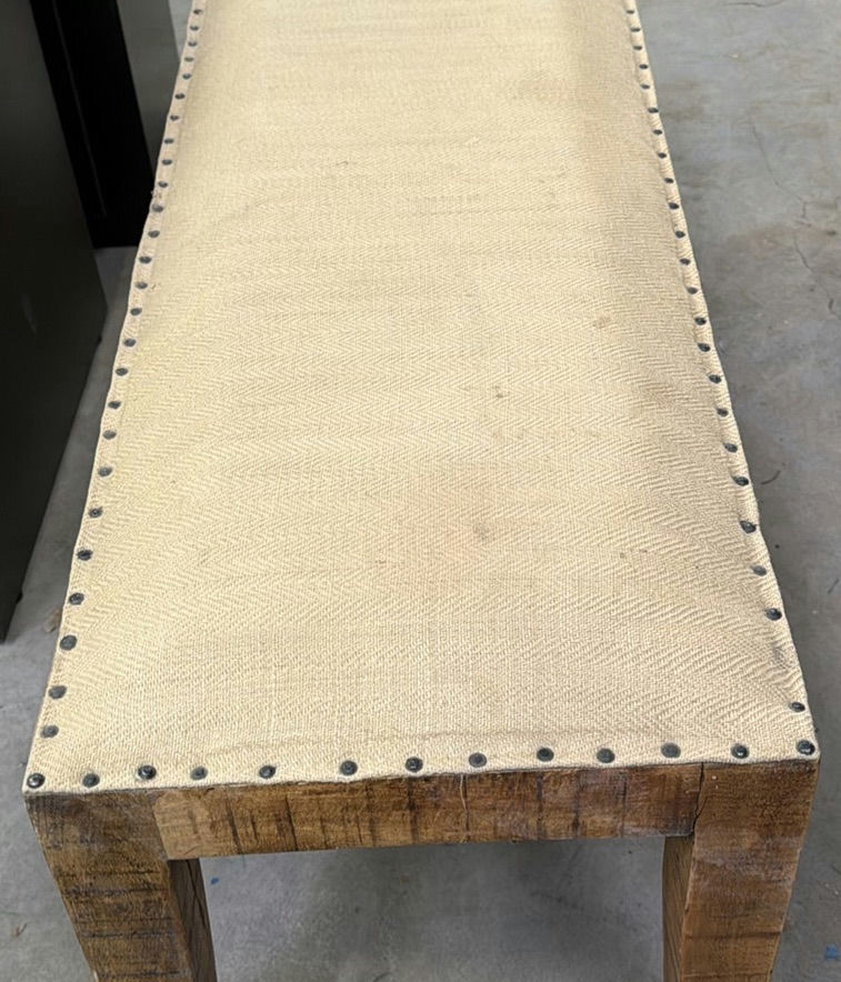 Upholstered Wooden Bench - image 3 of 5