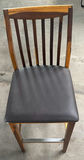Wooden Bar Stool with Cushioned Seat - thumbnail 1 of 5