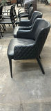 Pair of Black Upholstered Armchairs - thumbnail 4 of 7