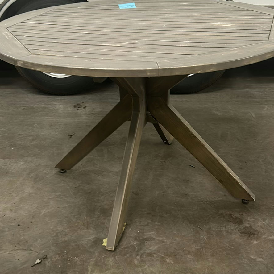Round Wooden Table - image 2 of 5