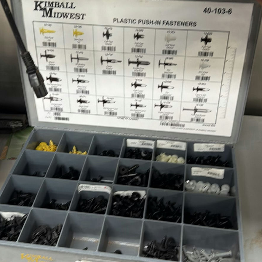 Blue Metal Workbench Cabinet with Kimball Midwest Fastener Storage Drawers - image 3 of 6