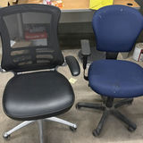 Two Office Chairs and Rolling Utility Cart - thumbnail 1 of 4