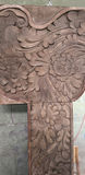 Large Ornately Carved Wooden Framed Mirror - thumbnail 4 of 5