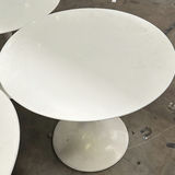 Set of Four White Pedestal Tables - thumbnail 3 of 6