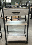 Two Rolling Storage Shelves With Drawer - thumbnail 4 of 7