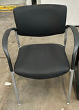 Set of Six Black Office Guest Chairs - thumbnail 6 of 7
