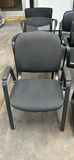 Set of Six Black Office Guest Chairs - thumbnail 2 of 7