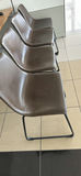 Set of Four Brown Upholstered Dining Chairs - thumbnail 2 of 5