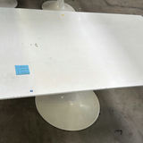 White Rectangular Pedestal Dining Table - thumbnail 5 of 5
