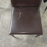 Pair of Dark Brown Upholstered Dining Chairs - thumbnail 8 of 10