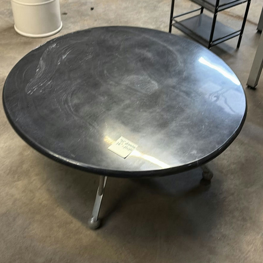 Round Black Coffee Table - image 1 of 6