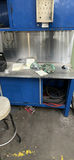 Industrial Metal Workbench with Overhead Cabinets and Stool - thumbnail 2 of 5
