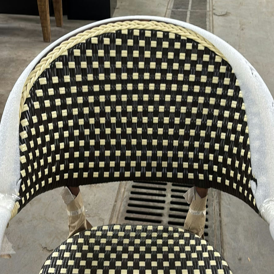 Two Woven Dining Chairs - image 3 of 6