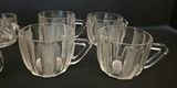 Clear glass teacups, mugs and etched bowls - thumbnail 5 of 6