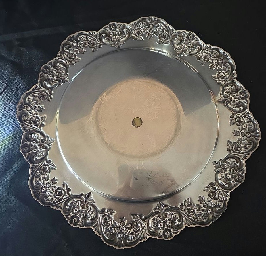 Silver-plated serving ware with glass dishes and hourglass timer - image 2 of 13