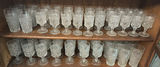 Crystal cut-glass stemware set - thumbnail 1 of 9