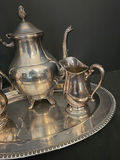 Silver Plated tea service on decorative tray - thumbnail 5 of 5