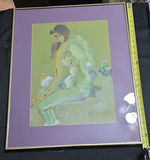 Three Framed Abstract Figure Art Prints - thumbnail 2 of 5