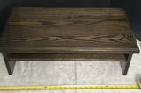 Tall Narrow Cabinet and Short Dark Wood Coffee Table - thumbnail 4 of 4
