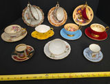 Assorted Ornate Teacups and Saucers - thumbnail 1 of 13