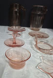 Pink glassware including pitchers and serving dishes - thumbnail 2 of 5