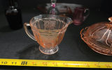 Assorted pink and clear glassware and serving pieces - thumbnail 3 of 6