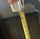 Tall Narrow Cabinet and Short Dark Wood Coffee Table - thumbnail 3 of 4