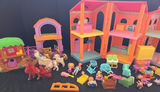 Colorful plastic dollhouse with pony figures and accessories - thumbnail 3 of 6