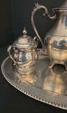 Silver Plated tea service on decorative tray - thumbnail 3 of 5