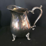 Antique silver-plated pitcher set with bowl and tray - thumbnail 5 of 5