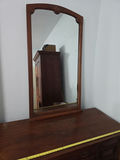 Antique wooden dresser with attached mirror - thumbnail 3 of 7