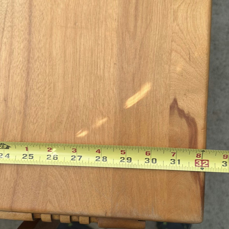 Wooden dining table with chairs - image 2 of 6