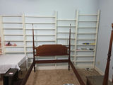 White wooden shelves x 4 - thumbnail 1 of 4